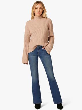 JOE'S JEANS Petite Bootcut Nevaeh Dark Rinse Low Rise Boot Leg Jeans, Size 26